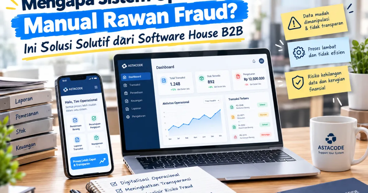 Mengapa Sistem Operasional Manual Rawan Fraud? Ini Solusinya dari Software House B2B