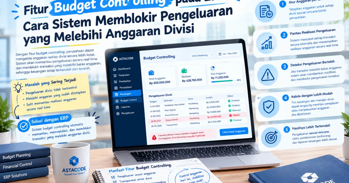 Fitur Budget Controlling pada ERP: Cara Sistem Memblokir Pengeluaran yang Melebihi Anggaran Divisi