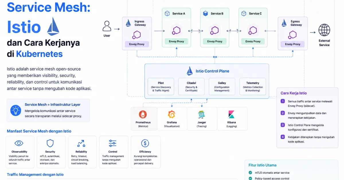 Mengenal Service Mesh: Istio dan Cara Kerjanya di Kubernetes