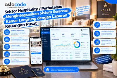 Sektor Hospitality / Perhotelan: Mengintegrasikan Sistem Reservasi Kamar Langsung dengan Laporan Keuangan Pusat