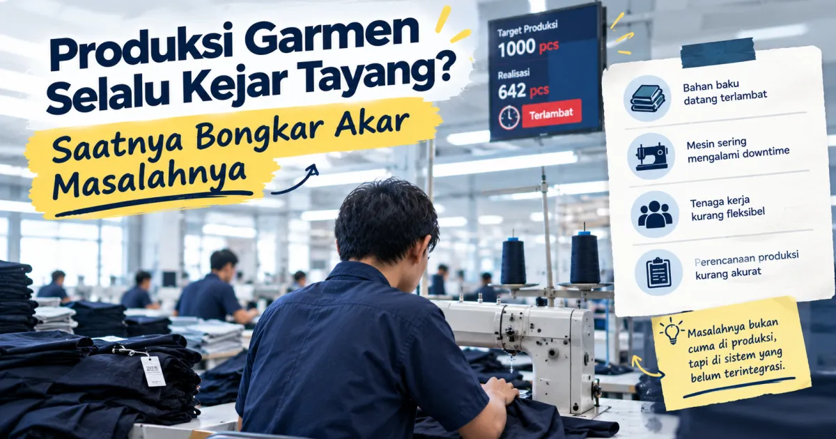 Produksi Garmen Selalu Kejar Tayang? Saatnya Bongkar Akar Masalahnya