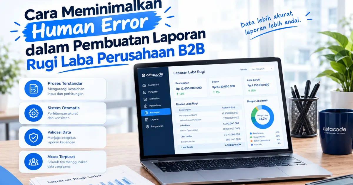 Cara Meminimalkan Human Error dalam Pembuatan Laporan Rugi Laba Perusahaan B2B