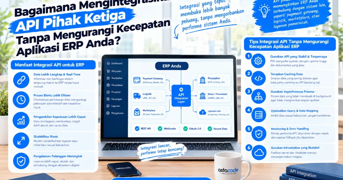 Bagaimana Mengintegrasikan API Pihak Ketiga Tanpa Mengurangi Kecepatan Aplikasi ERP Anda?