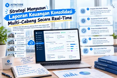 Strategi Menyusun Laporan Keuangan Konsolidasi Multi-Cabang Secara Real-Time