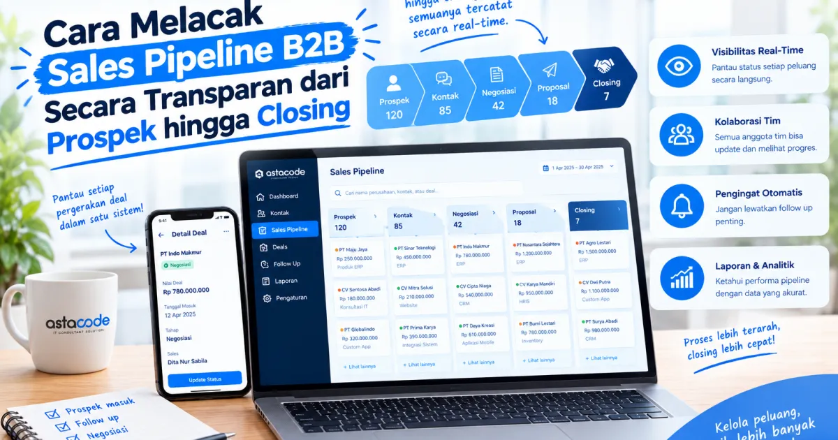 Cara Melacak Sales Pipeline B2B Secara Transparan dari Prospek hingga Closing