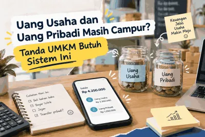 Uang Usaha dan Uang Pribadi Masih Campur? Tanda UMKM Butuh Sistem Ini