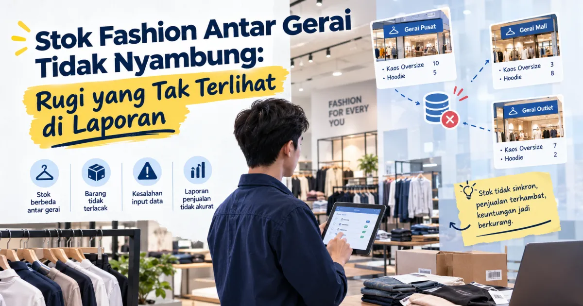 Stok Fashion Antar Gerai Tidak Nyambung: Rugi yang Tak Terlihat di Laporan