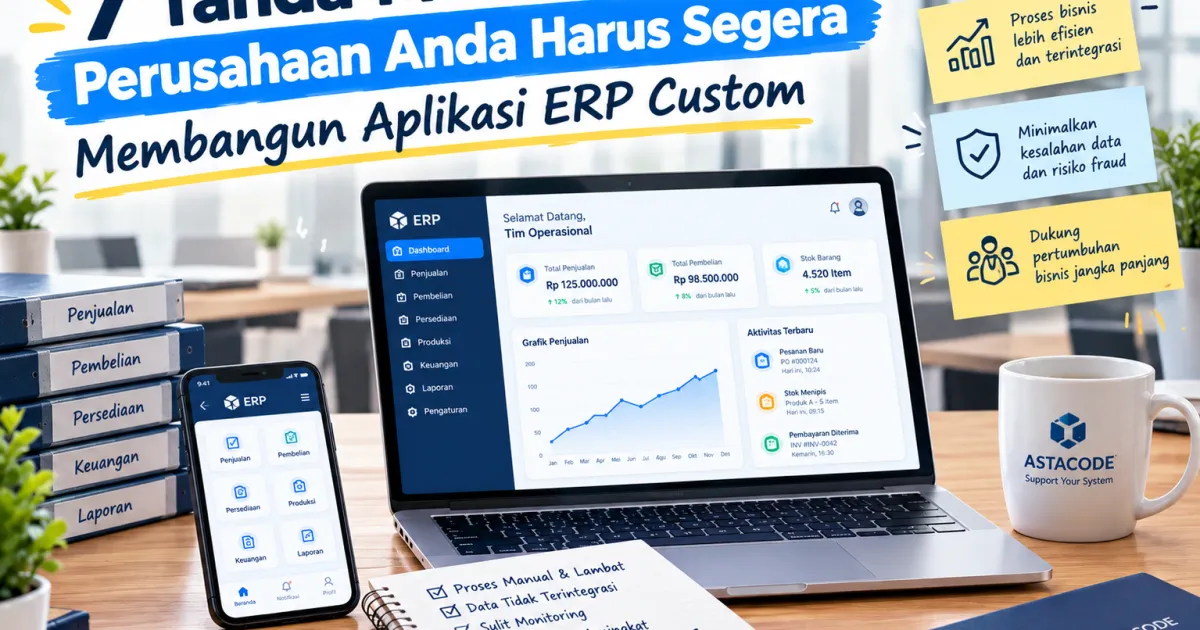 7 Tanda Mutlak Perusahaan Anda Harus Segera Membangun Aplikasi ERP Custom