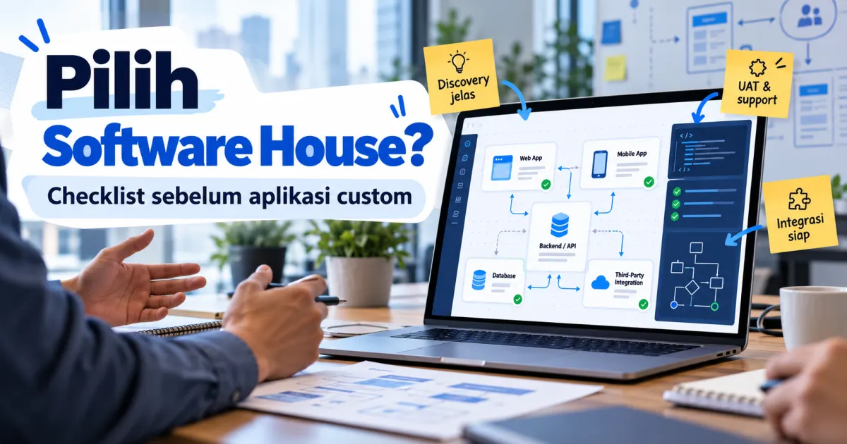 Checklist Memilih Software House untuk Aplikasi Custom