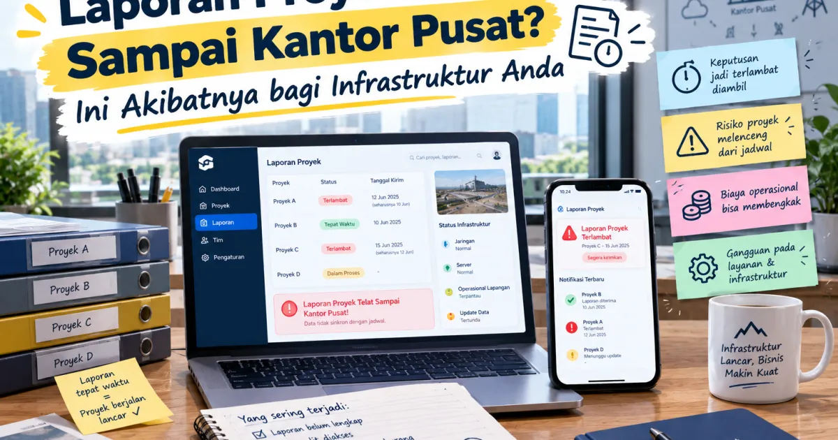 Laporan Proyek Telat Sampai Kantor Pusat? Ini Akibatnya bagi Infrastruktur Anda