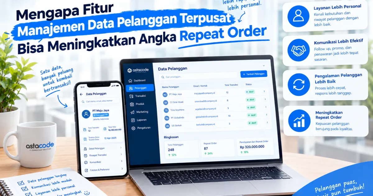 Mengapa Fitur Manajemen Data Pelanggan Terpusat Bisa Meningkatkan Angka Repeat Order