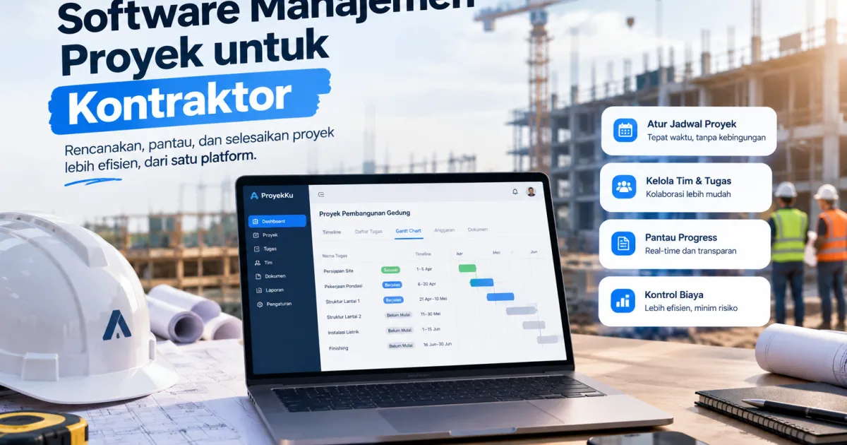 Software Manajemen Proyek untuk Kontraktor