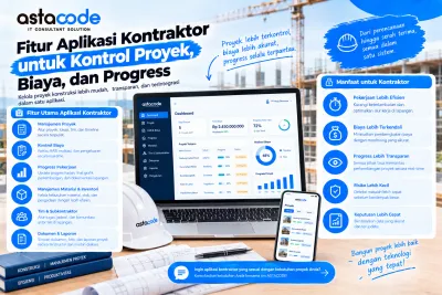 Fitur Aplikasi Kontraktor untuk Kontrol Proyek, Biaya, dan Progress