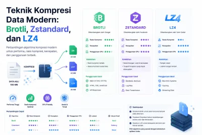 Teknik Kompresi Data Modern: Brotli, Zstandard, dan LZ4