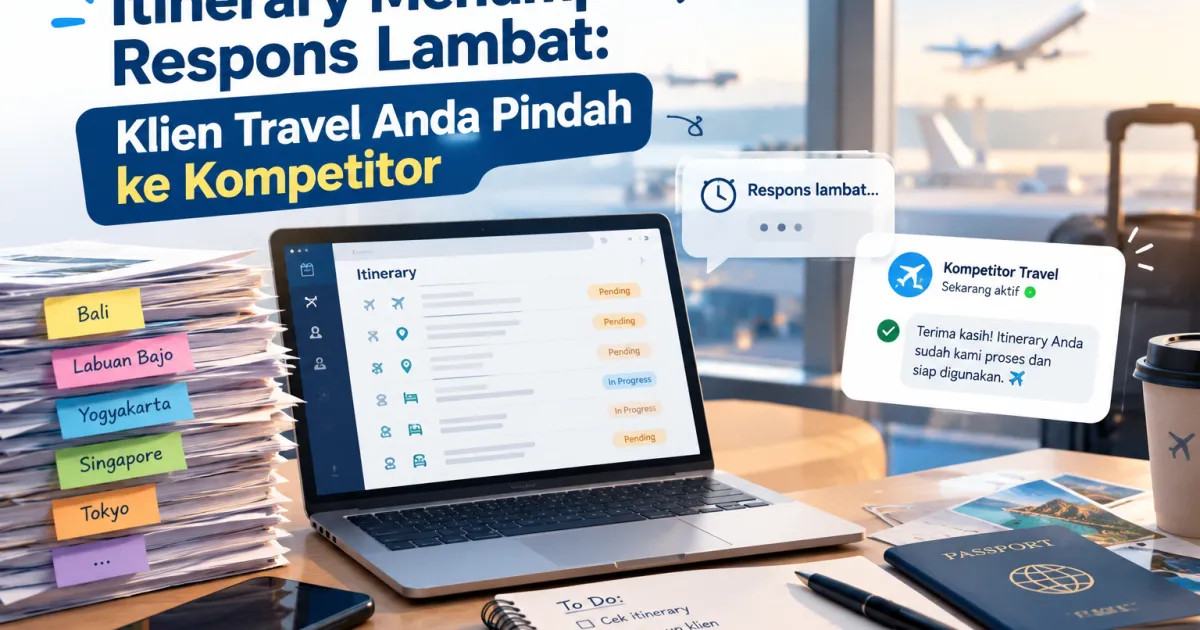 Itinerary Menumpuk, Respons Lambat: Klien Travel Anda Pindah ke Kompetitor
