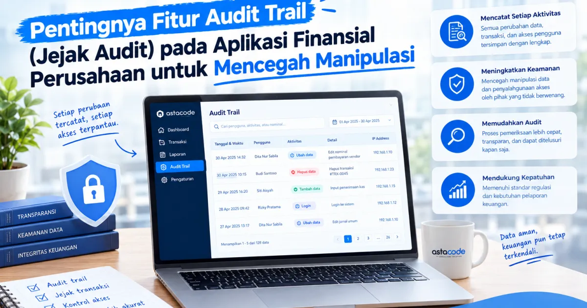 Pentingnya Fitur Audit Trail (Jejak Audit) pada Aplikasi Finansial Perusahaan untuk Mencegah Manipulasi
