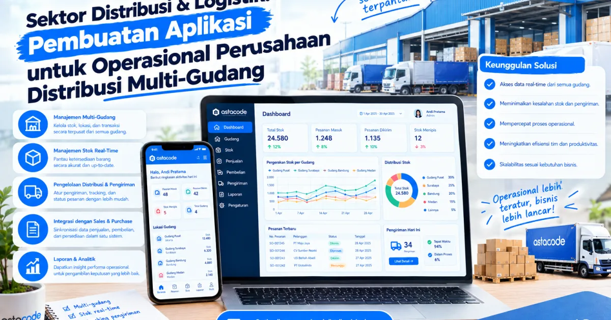Sektor Distribusi & Logistik: Pembuatan Aplikasi buat Operasional Perusahaan Distribusi Multi-Gudang