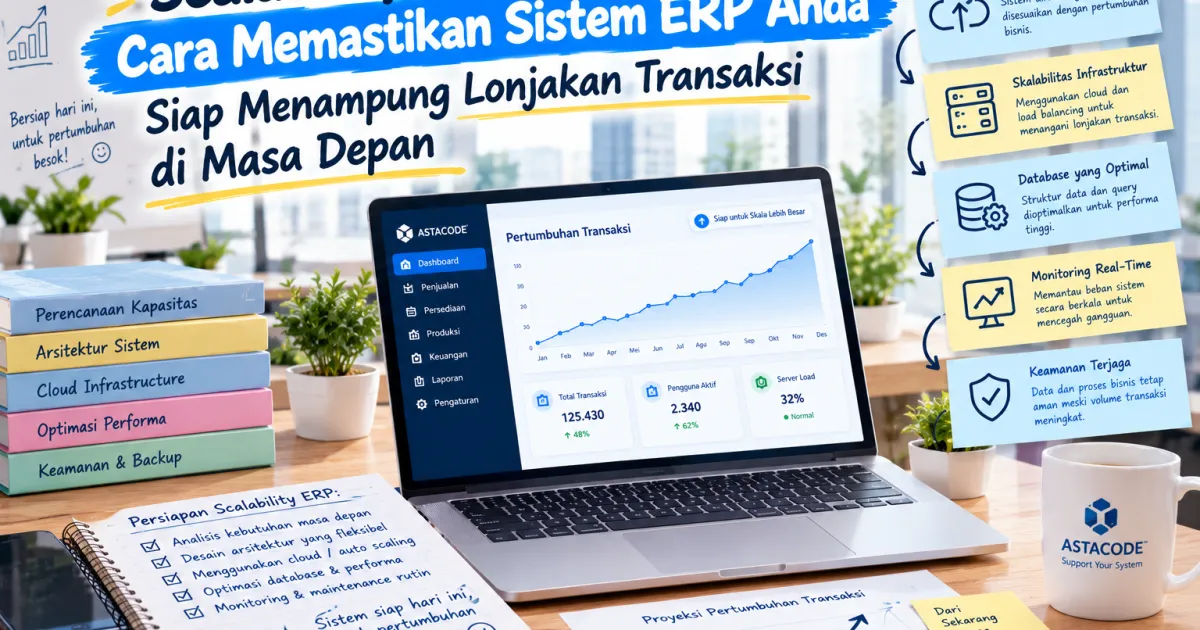Scalability Bisnis: Cara Memastikan Sistem ERP Anda Siap Menampung Lonjakan Transaksi di Masa Depan