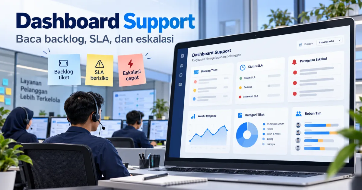 Dashboard Support untuk Membaca Kinerja Layanan Pelanggan