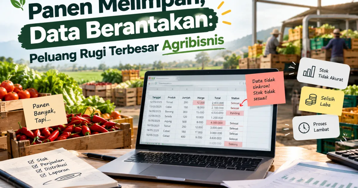 Panen Melimpah, Data Berantakan: Peluang Rugi Terbesar Agribisnis