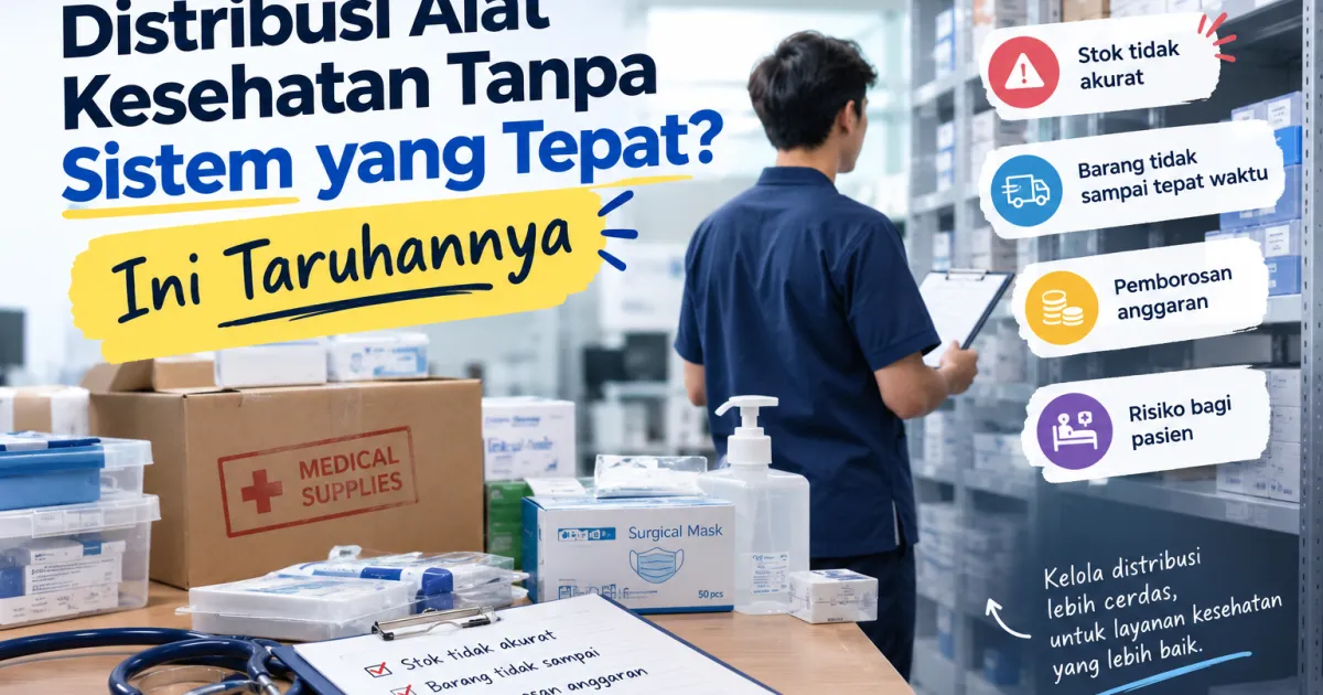 Distribusi Alat Kesehatan Tanpa Sistem yang Tepat? Ini Taruhannya