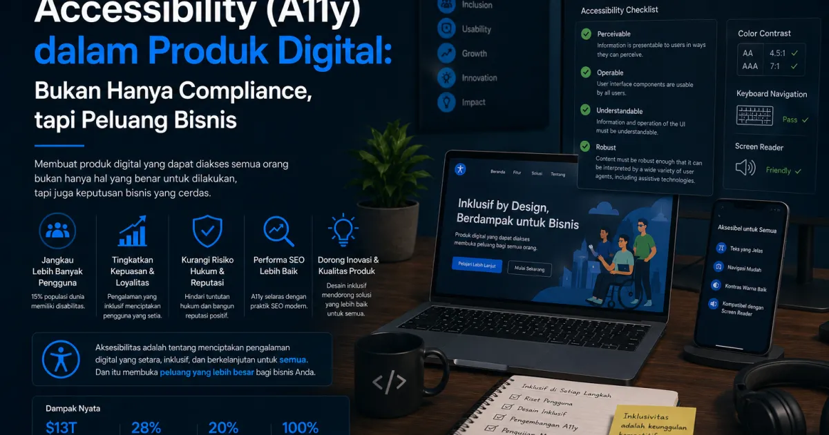 Accessibility (A11y) dalam Produk Digital: Bukan Hanya Compliance, tapi Peluang Bisnis