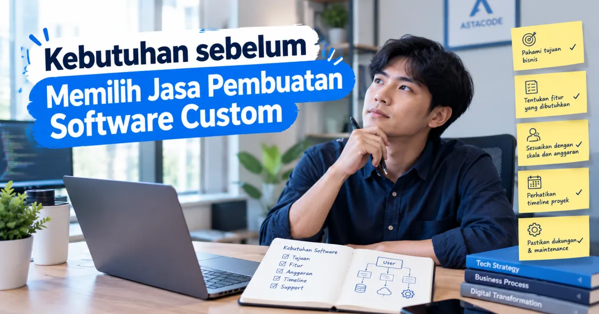 Kebutuhan sebelum Memilih Jasa Pembuatan Software Custom