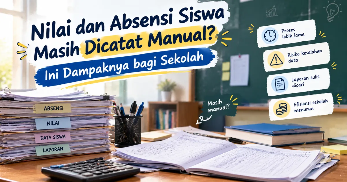 Nilai dan Absensi Siswa Masih Dicatat Manual? Ini Dampaknya bagi Sekolah