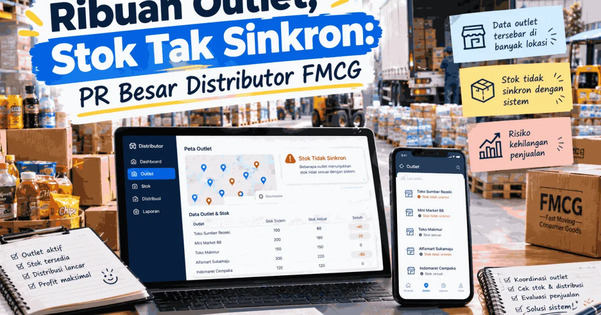 Ribuan Outlet, Stok Tak Sinkron: PR Besar Distributor FMCG