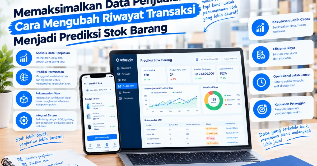 Memaksimalkan Data Penjualan: Cara Mengubah Riwayat Transaksi Menjadi Prediksi Stok Barang