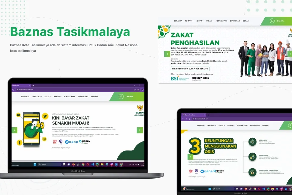 Website BAZNAS Kota Tasikmalaya