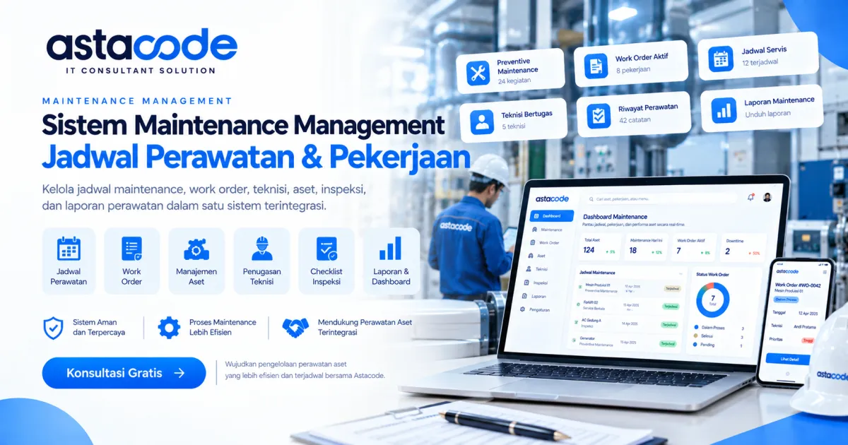 Sistem Maintenance Management untuk Jadwal Perawatan & Pekerjaan