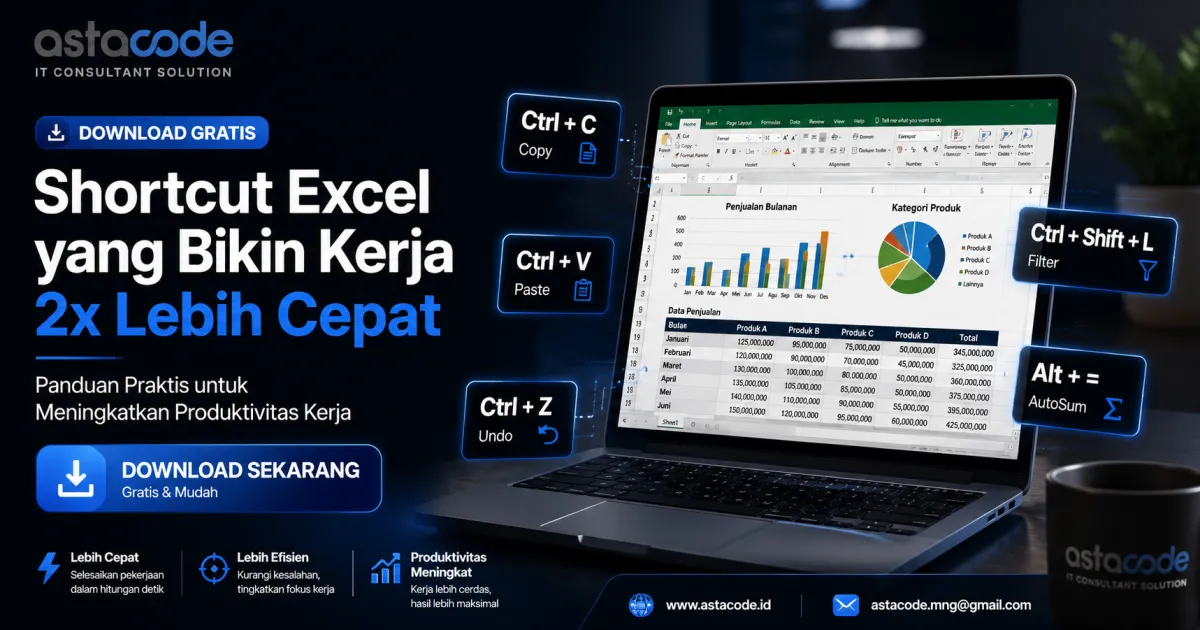Download Gratis Shortcut Excel untuk Kerja Lebih Cepat
