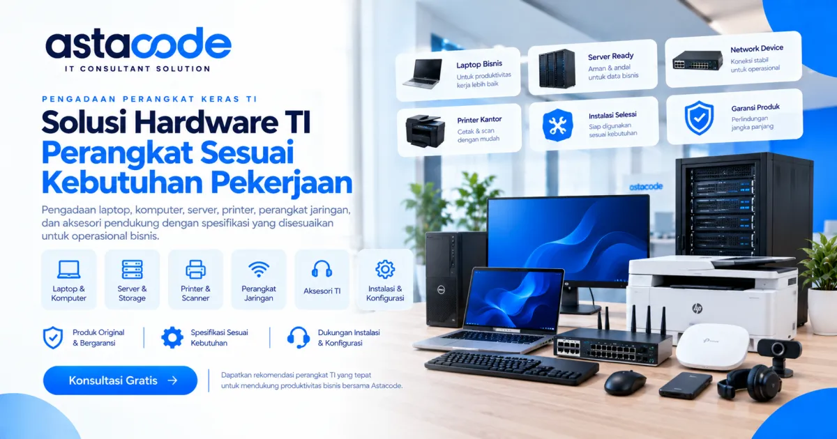 Pengadaan Perangkat Keras TI untuk Kebutuhan Pekerjaan