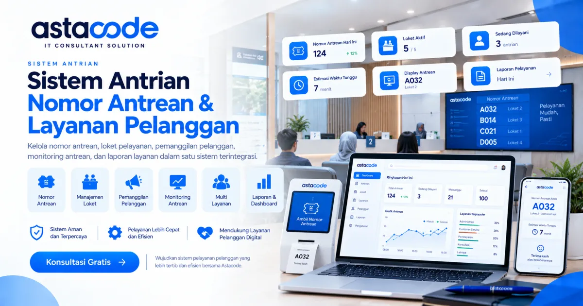 Sistem Antrian untuk Nomor Antrean & Layanan Pelanggan