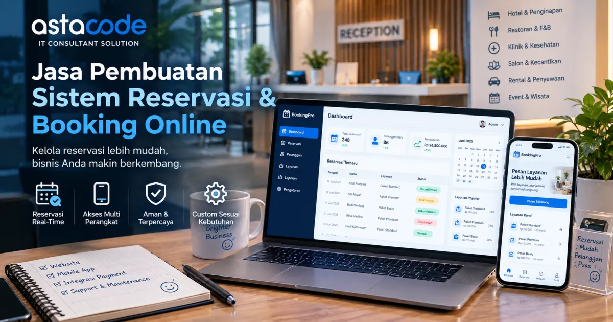 Jasa Pembuatan Sistem Reservasi & Booking Online